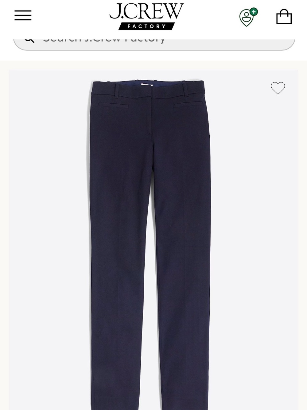 J Crew Factory Lexi Pant navy Size 2R